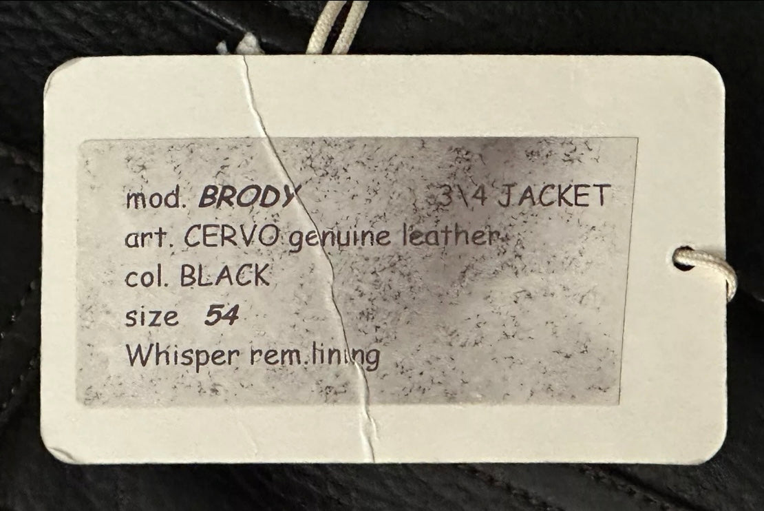 $7500 NEW BRIONI GRAIN LEATHER COAT XL EU 54 MILITARY FIELD JACKET SUEDE DETAILS