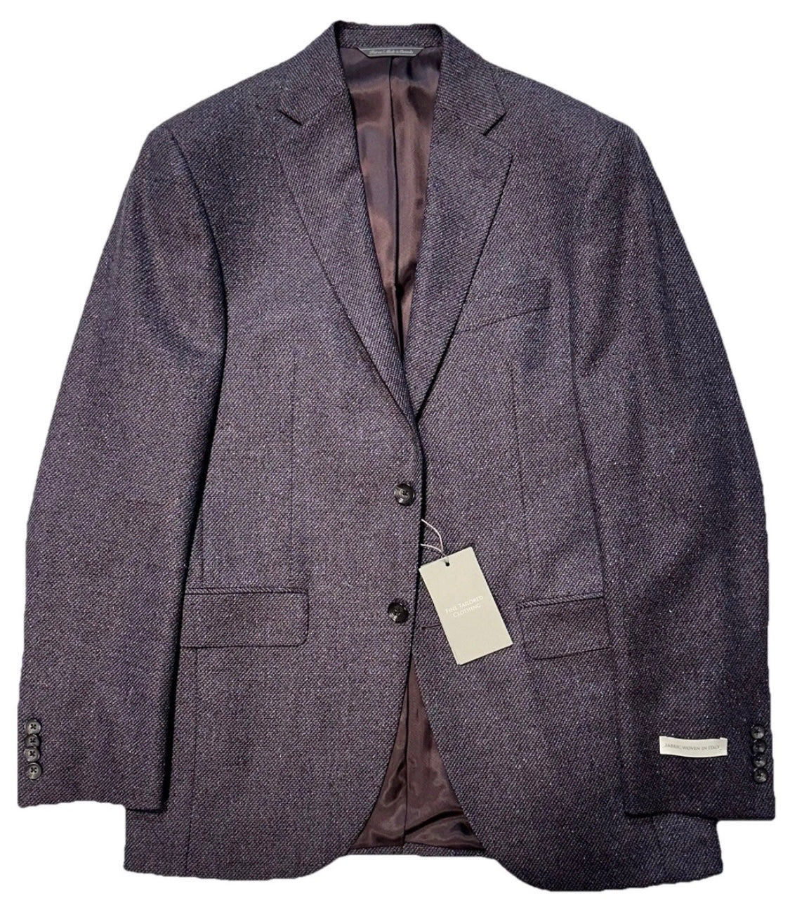 $945 NEW JACK VICTOR FOR VERO UOMO 2 BUTTON SPORT COAT ITALY FABRIC 38 R