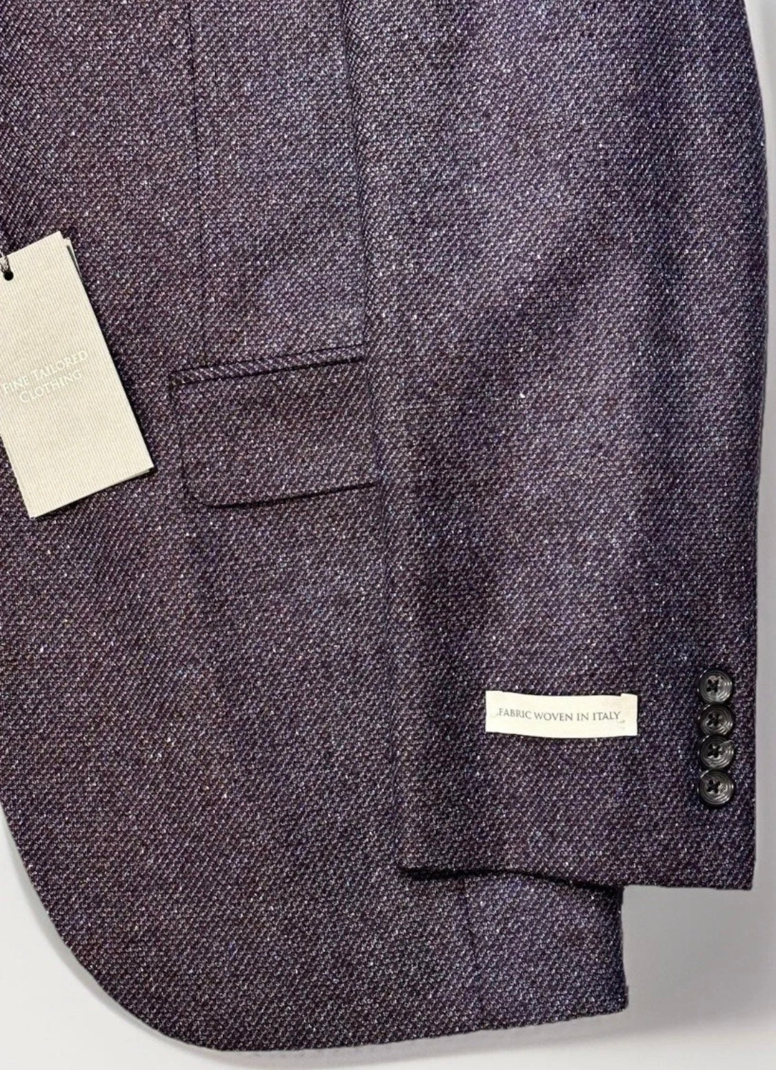 $945 NEW JACK VICTOR FOR VERO UOMO 2 BUTTON SPORT COAT ITALY FABRIC 38 R