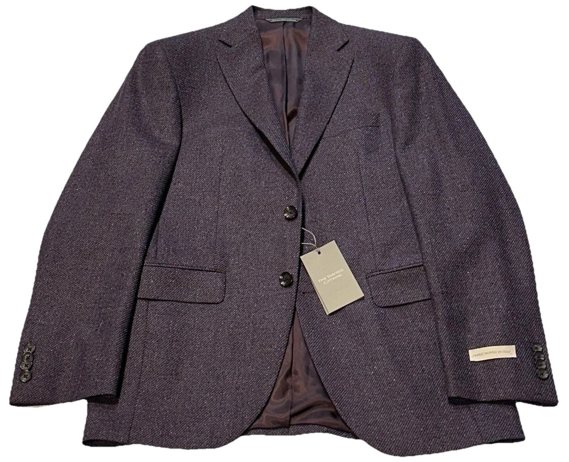 $945 NEW JACK VICTOR FOR VERO UOMO 2 BUTTON SPORT COAT ITALY FABRIC 38 R