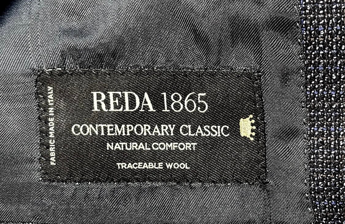 $1795 NEW 38 R SPORT COAT JACKET VERO UOMO BLUE REDA NATURAL COMFORT ITALY 38R