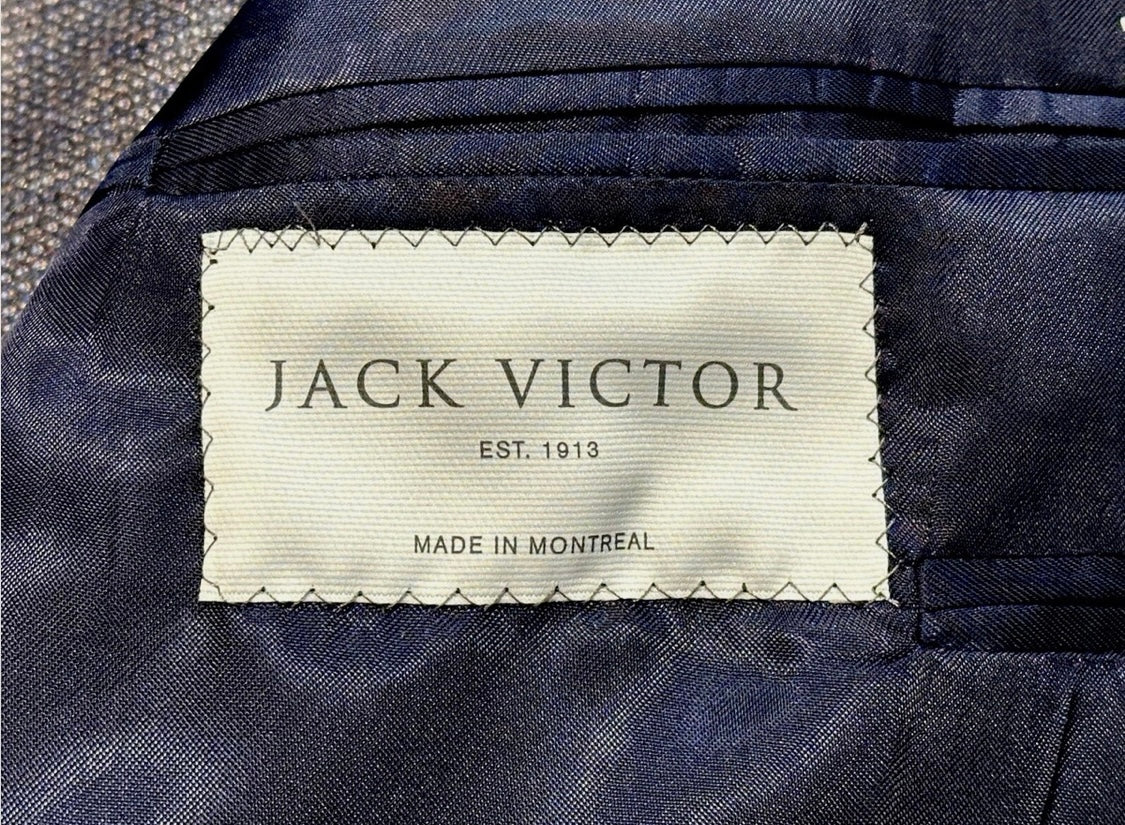 $1795 NEW JACK VICTOR SPORT COAT JACKET 40 R BROWN TWEED WEAVE ITALIAN WOOL 40R