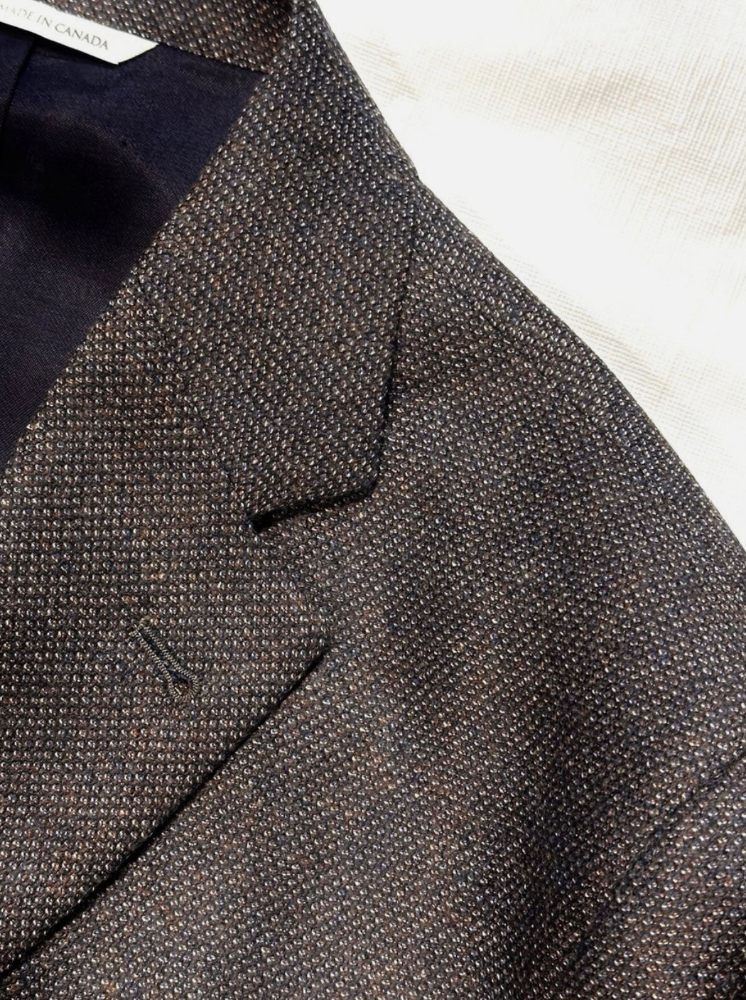 $1795 NEW JACK VICTOR SPORT COAT JACKET 40 R BROWN TWEED WEAVE ITALIAN WOOL 40R