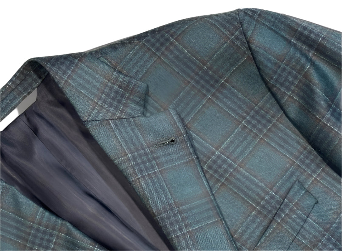 $1995 NEW JACK VICTOR SPORTCOAT JACKET 38 R SUPER 130’S ITALIAN WOOL GREEN 38R