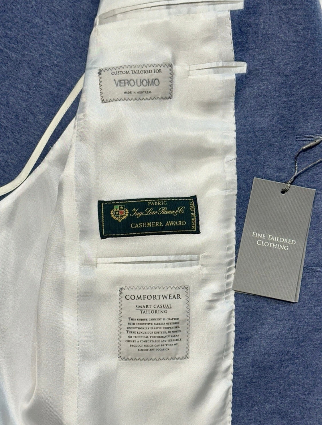 $3250 NEW 42 R LORO PIANA 100% CASHMERE AWARD HANDMADE SPORTCOAT JACKET 42R
