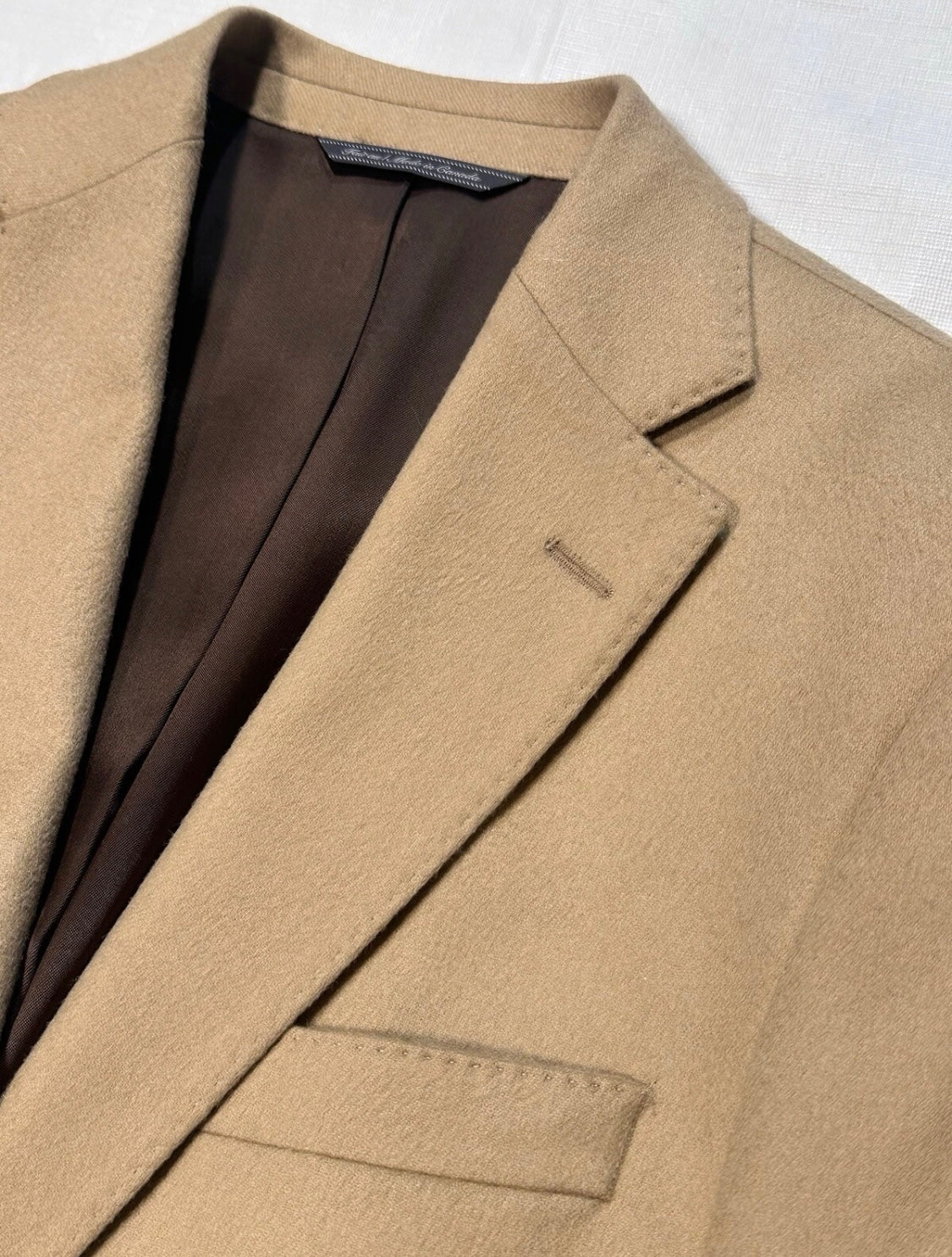 $1950 NEW 38 R 100% CASHMERE HANDMADE SPORTCOAT JACKET 38R CREAMY CAMEL TAN