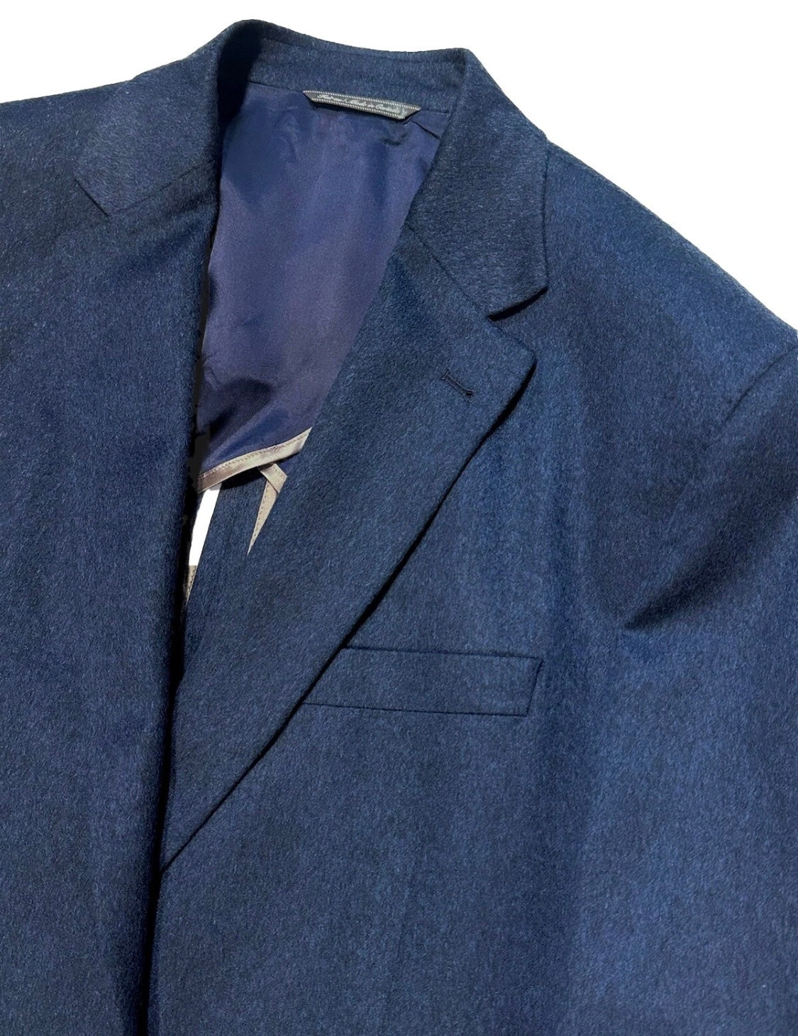 $1950 NEW 48 R 100% CASHMERE HANDMADE SPORTCOAT JACKET SLIM FIT 48R BLUE BLACK