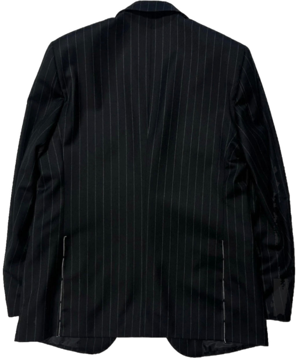 $5995 NEW EU 52 L / 40L 42L BELVEST SUIT 3 PC FULL HANDMADE NAVY PINSTRIPE JACKET VEST PANT 40 L 42 L