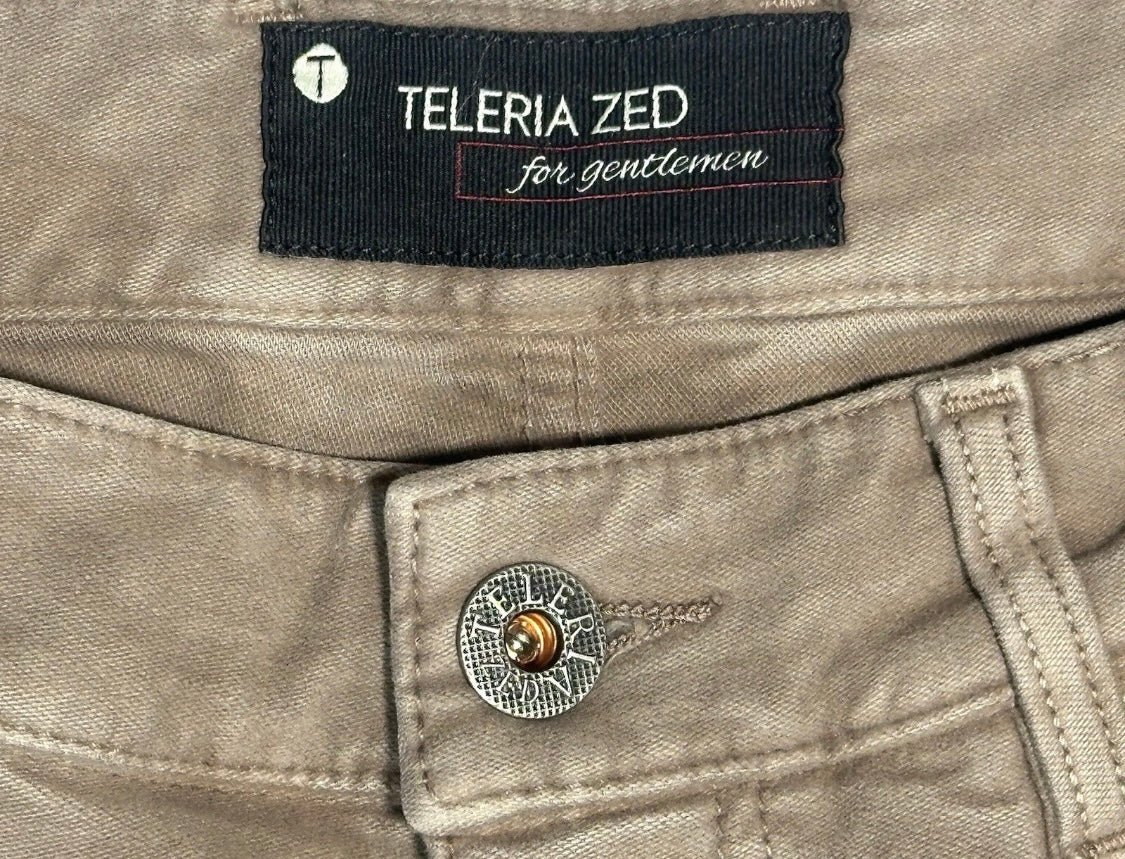 $325 NEW 32 TELERIA ZED INDIGOZED ITALY JEANS CUT 5 POCKET PANTS SOFT VINTAGE WASH