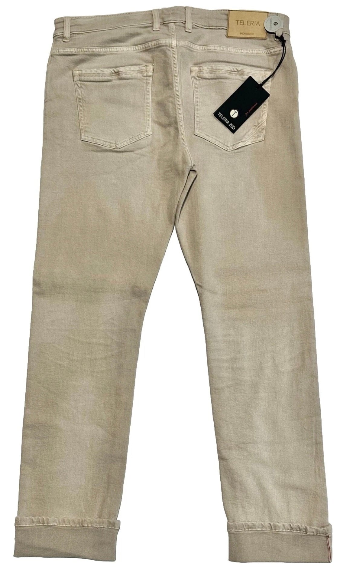 $450 NEW 31 FITS 32 TELERIA ZED INDIGOZED ITALY 5 POCKET SELVEDGE JEANS PANTS