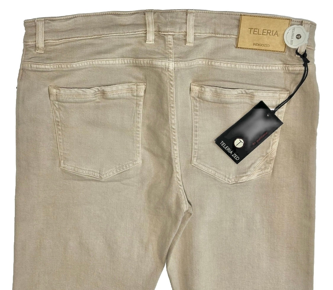 $450 NEW 31 FITS 32 TELERIA ZED INDIGOZED ITALY 5 POCKET SELVEDGE JEANS PANTS