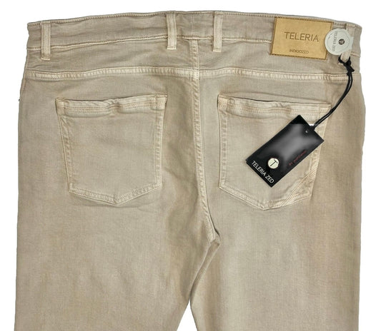 $450 NEW 38 TELERIA ZED INDIGOZED ITALY 5 POCKET SELVEDGE JEANS PANTS