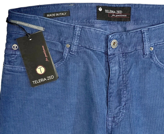 $325 NEW 36 TELERIA ZED ITALY JEANS CUT 5 POCKET PANTS SOFT VINTAGE WASH CORDUROY
