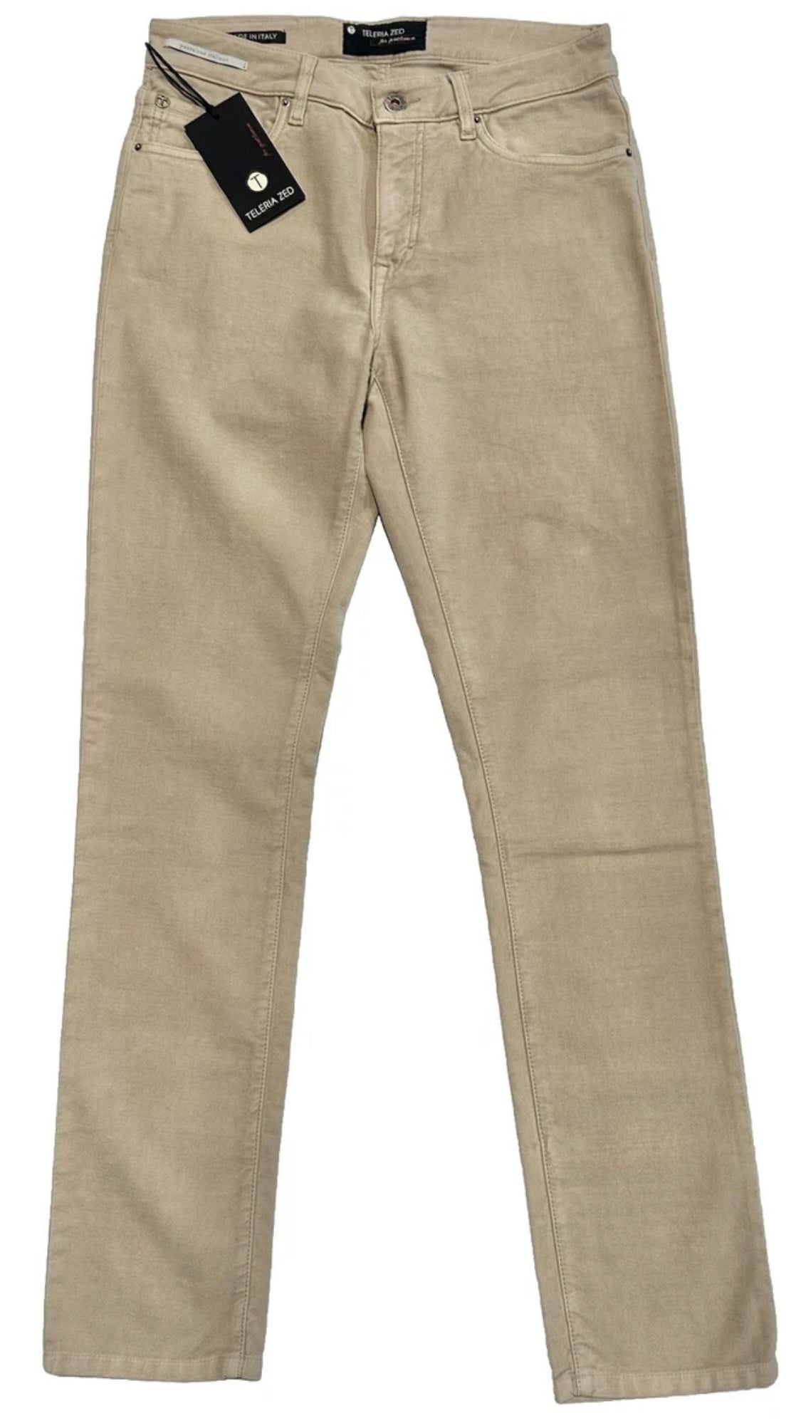 $325 NEW 31 TELERIA ZED VERO UOMO ITALY JEANS CUT 5 POCKET PANTS VINTAGE WASH