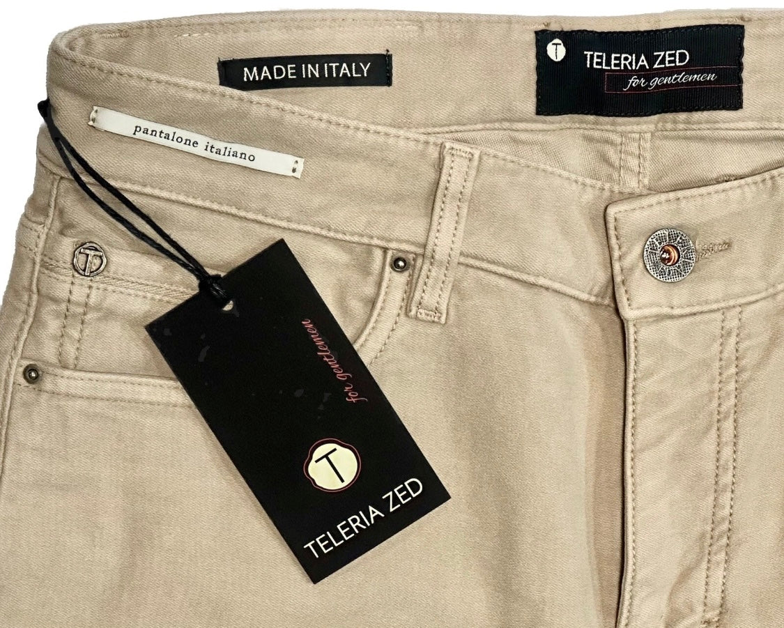 $325 NEW 31 TELERIA ZED VERO UOMO ITALY JEANS CUT 5 POCKET PANTS VINTAGE WASH