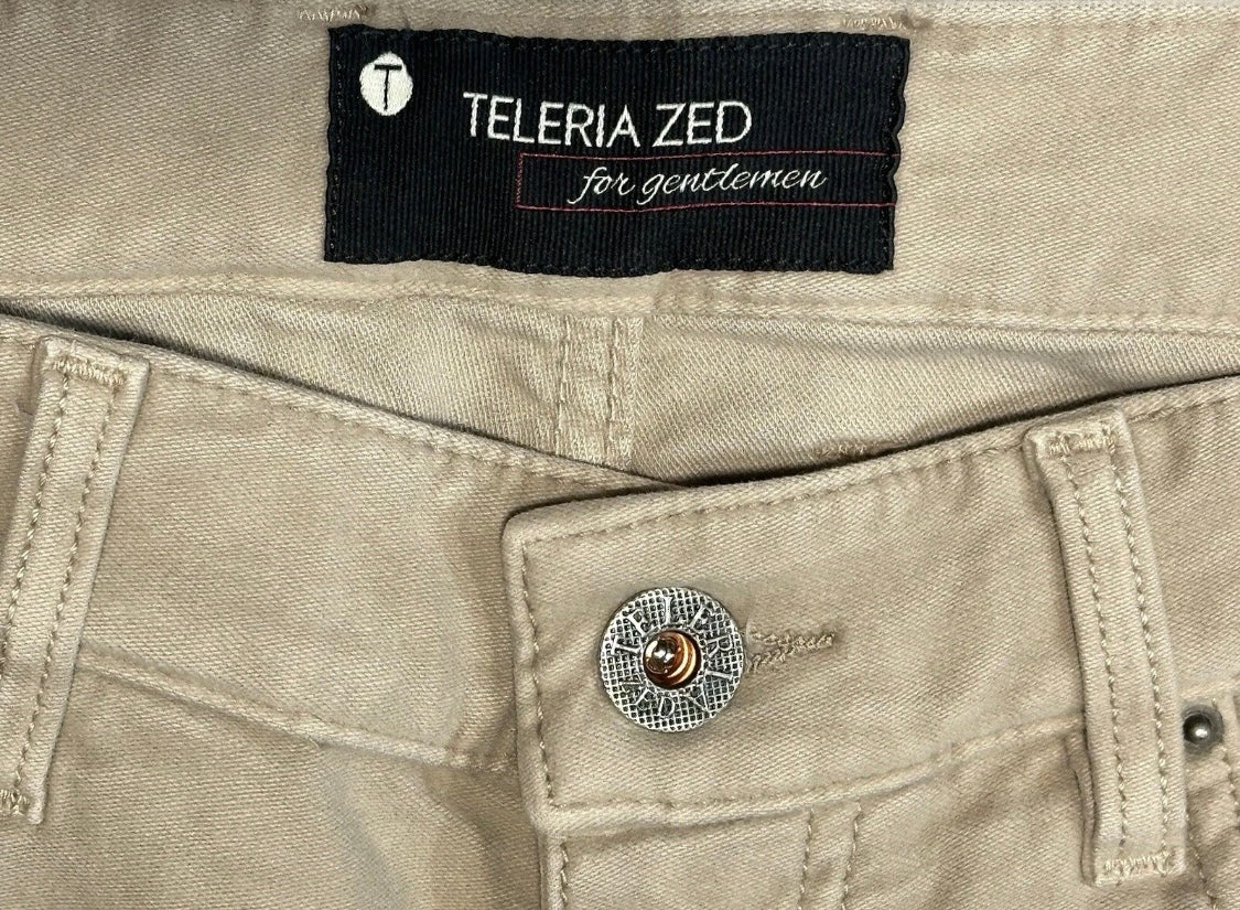 $325 NEW 31 TELERIA ZED VERO UOMO ITALY JEANS CUT 5 POCKET PANTS VINTAGE WASH