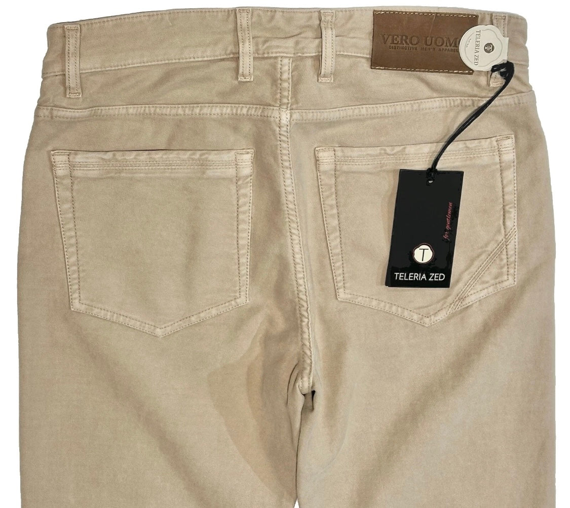 $325 NEW 31 TELERIA ZED VERO UOMO ITALY JEANS CUT 5 POCKET PANTS VINTAGE WASH