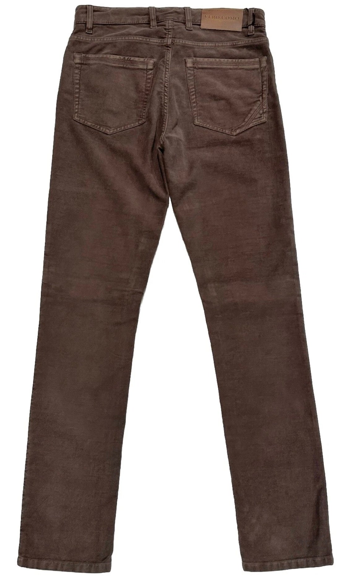 $325 NEW 31 TELERIA ZED VERO UOMO ITALY JEANS CUT 5 POCKET PANTS VINTAGE BROWN