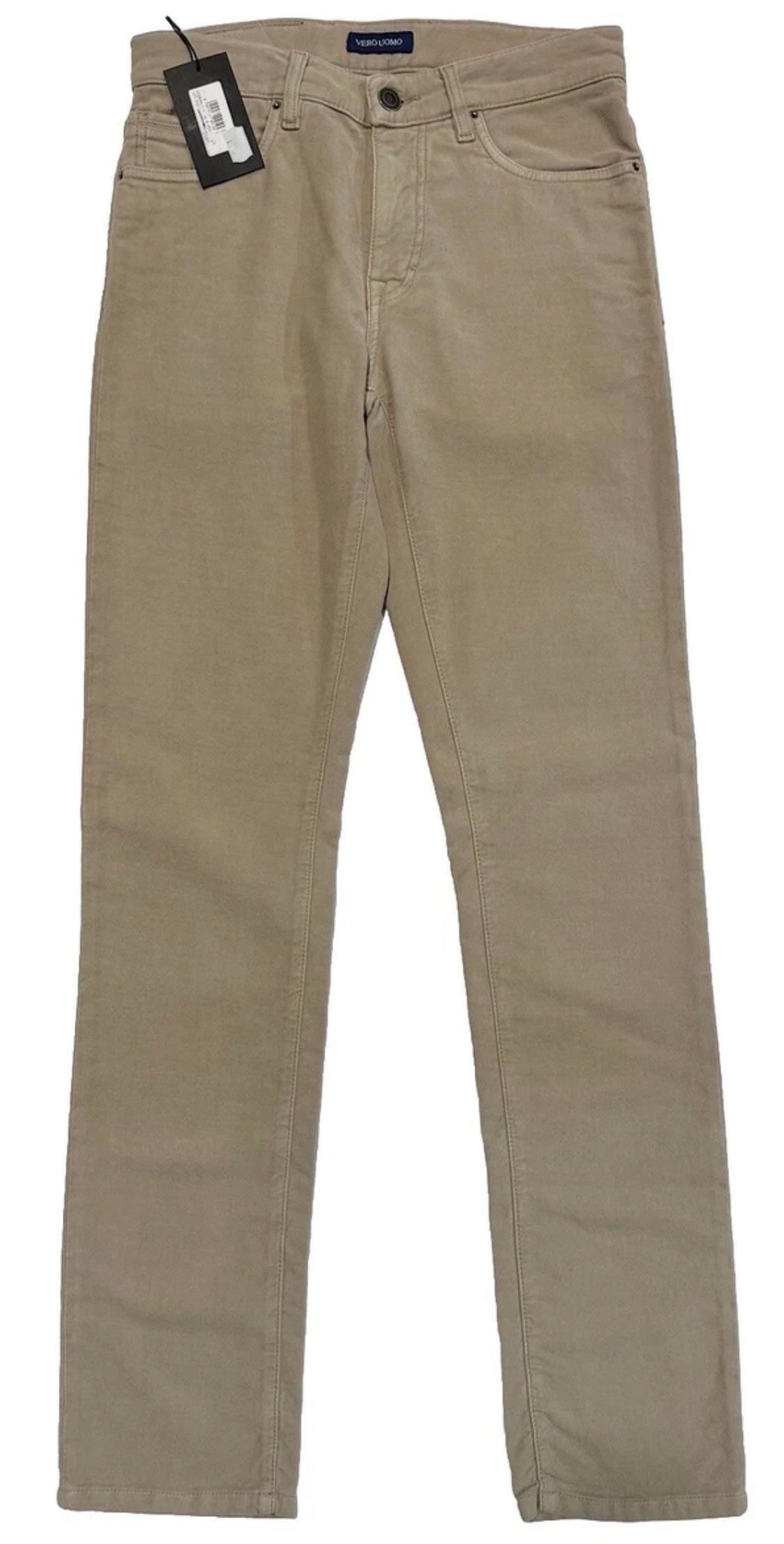 $325 NEW 29 TELERIA ZED VERO UOMO ITALY JEANS CUT 5 POCKET PANTS VINTAGE KHAKI