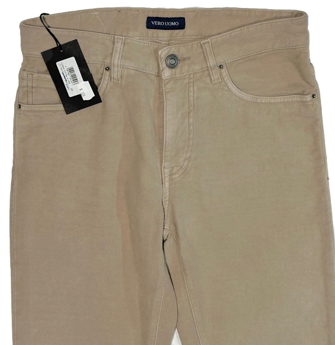 $325 NEW 29 TELERIA ZED VERO UOMO ITALY JEANS CUT 5 POCKET PANTS VINTAGE KHAKI