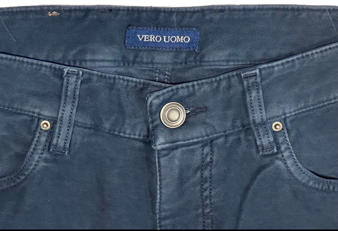 $325 NEW 31 TELERIA ZED VERO UOMO ITALY JEANS CUT 5 POCKET PANTS VINTAGE BLUE