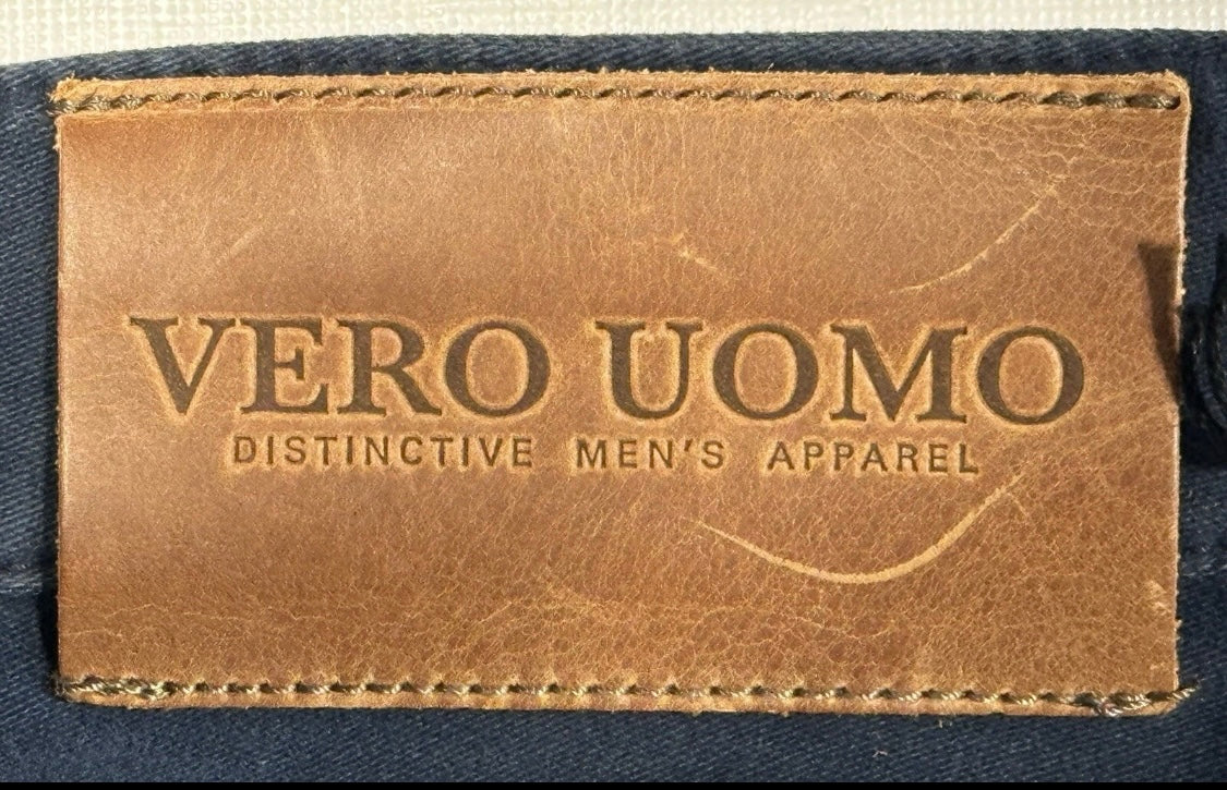 $325 NEW 31 TELERIA ZED VERO UOMO ITALY JEANS CUT 5 POCKET PANTS VINTAGE BLUE
