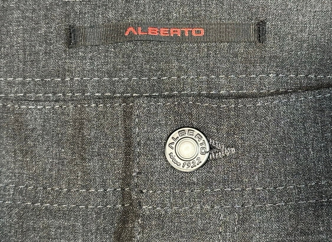 $350 NEW ALBERTO CERAMICA JEANS CUT PANTS MODERN FIT 35 X 28 ADVANCED COMFORT