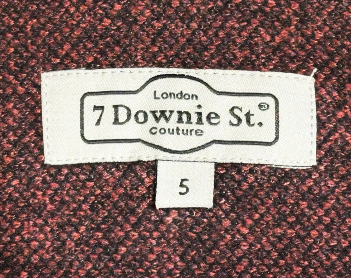 $395 NEW 7 DOWNIE ST COUTURE DOUBLE FACE HEAVY KNIT COTTON DRESS SHIRT SZ 5 = L TO XL 16.5 17