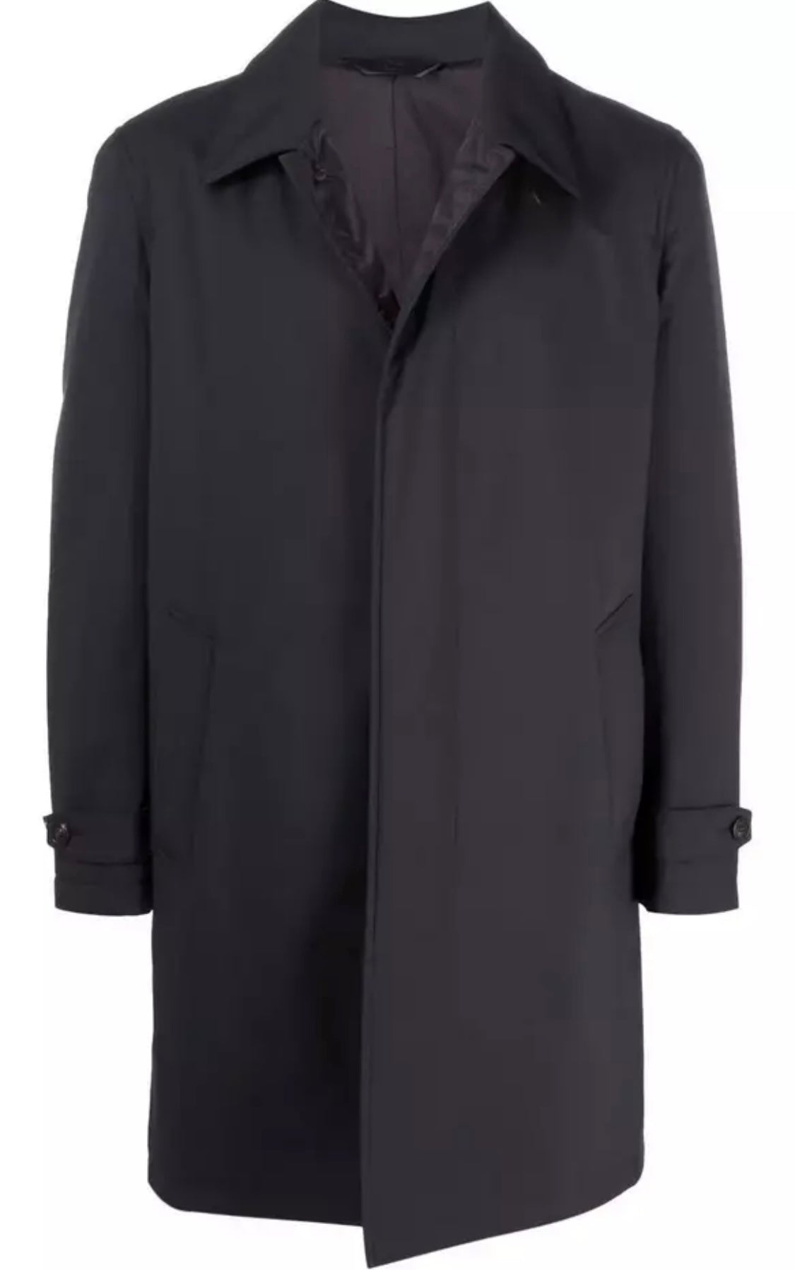 $3500 NEW XL BRIONI COAT MENS TOPCOAT OVERCOAT RAINCOAT MIDNIGHT BLUE OVERSIZED TO BE WORN OVER SUIT