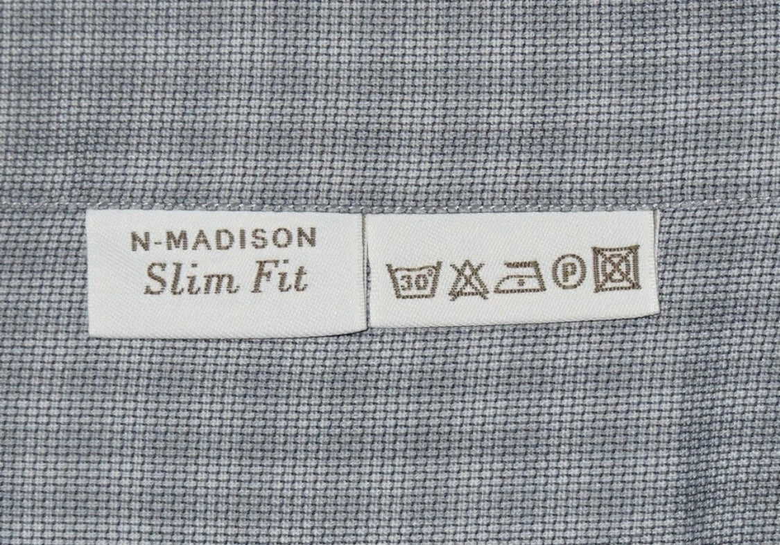 $520 NEW 46 18 BRIONI SLIM FIT DRESS SHIRT TAPERED DARTED BACK MADISON LEAD