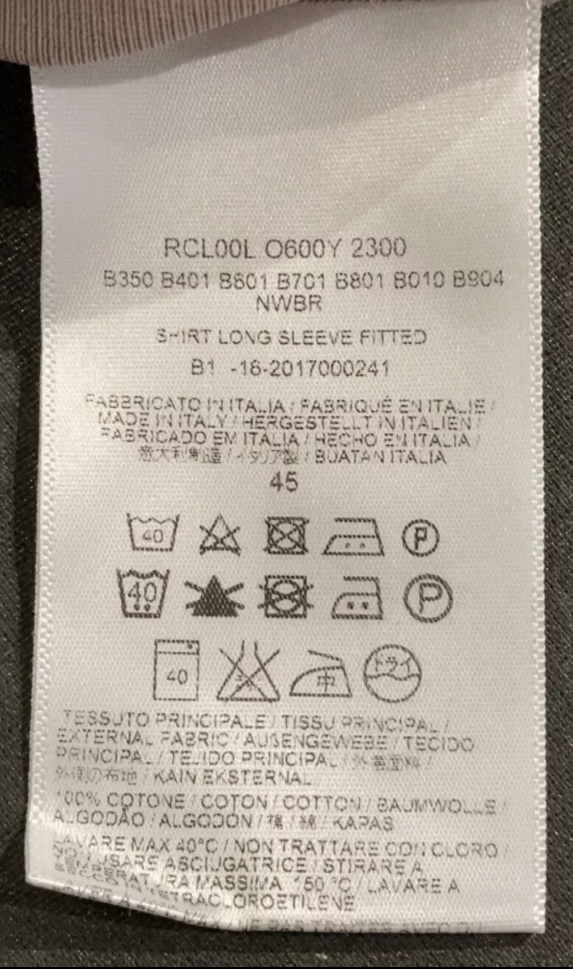 $625 NEW 46 18 BRIONI DRESS SHIRT FITTED FIT HAVANA MENS LUXURY