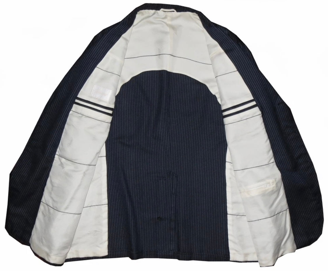 $4550 NEW 48R 48 R BRIONI JACKET SPORT COAT NAUTICAL STRIPE 3 BUTTON CREST BUTTONS