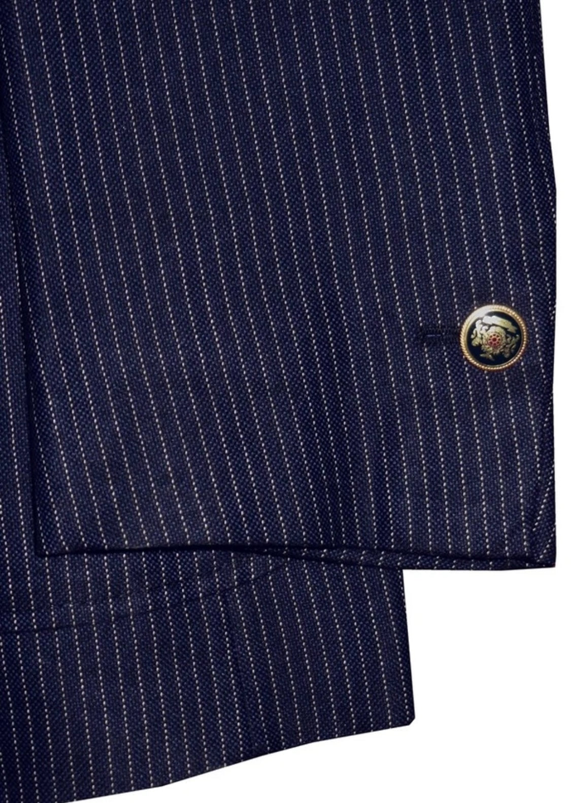 $4550 NEW 48R 48 R BRIONI JACKET SPORT COAT NAUTICAL STRIPE 3 BUTTON CREST BUTTONS