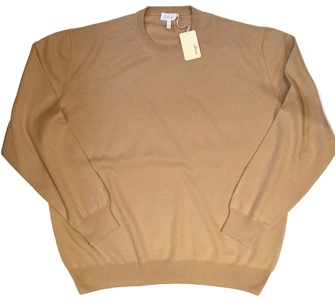 $2350 NEW 3XL XXXL BRIONI 100% CASHMERE SWEATER KNIT CREW NECK