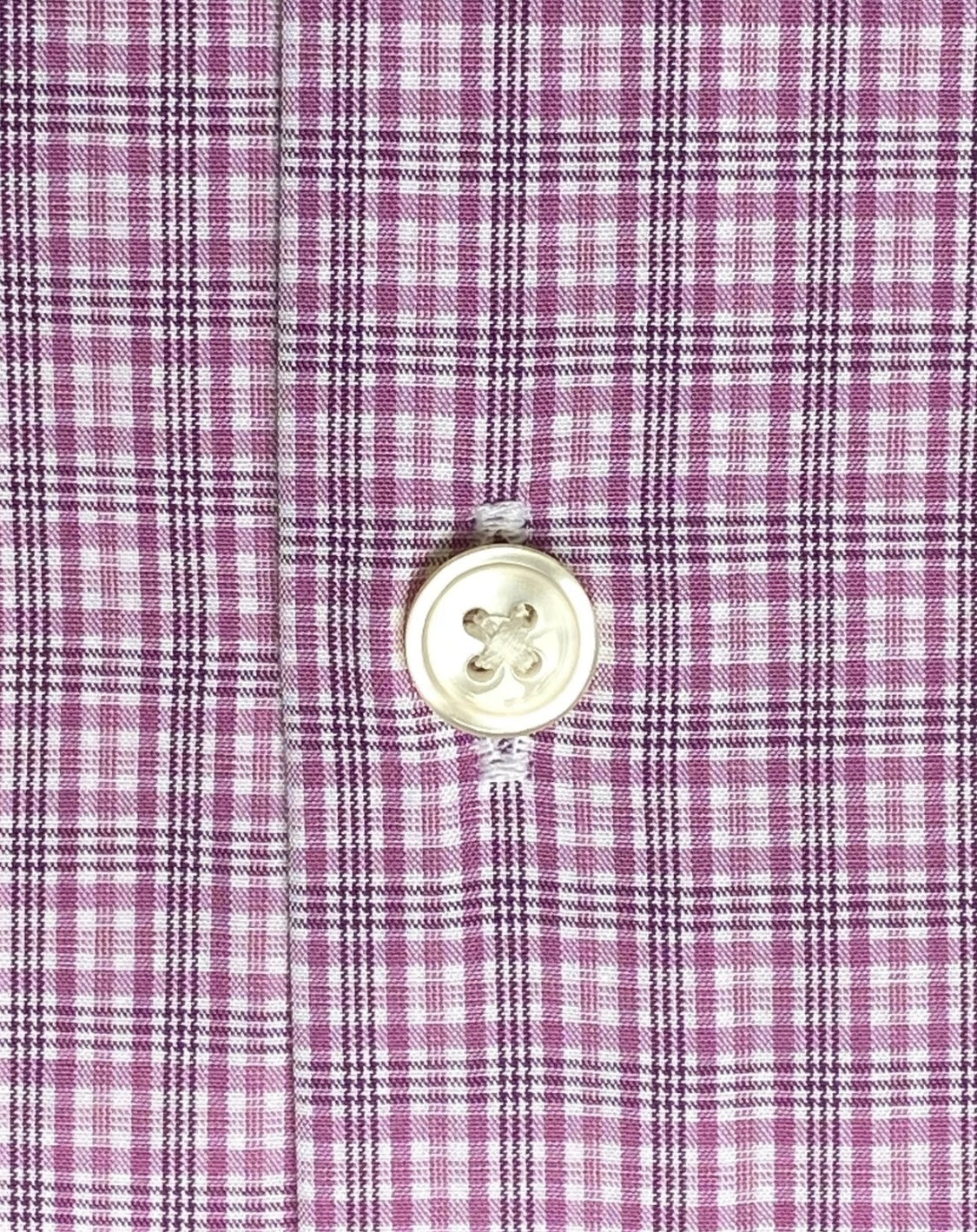 $285 NEW 17 32/33 HUGO BOSS SLIM SHARP FIT DRESS SHIRT FUSCHIA PLAID CUTAWAY COLLAR