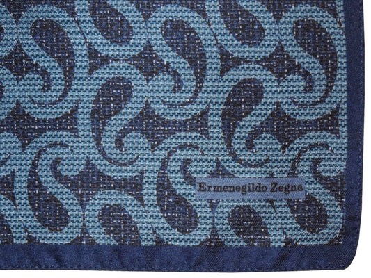 $195 NEW ERMENEGILDO ZEGNA POCKET SQUARE 100% SILK HAND ROLLED SUIT POCHETTE