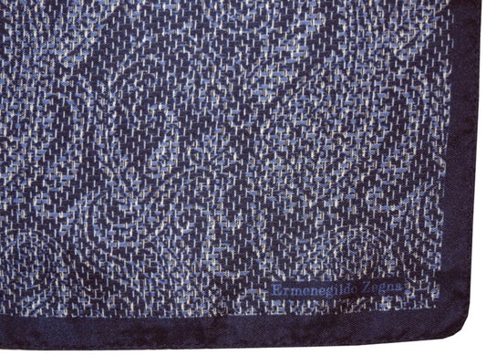 $195 NEW ERMENEGILDO ZEGNA POCKET SQUARE 100% SILK HAND ROLLED SUIT POCHETTE