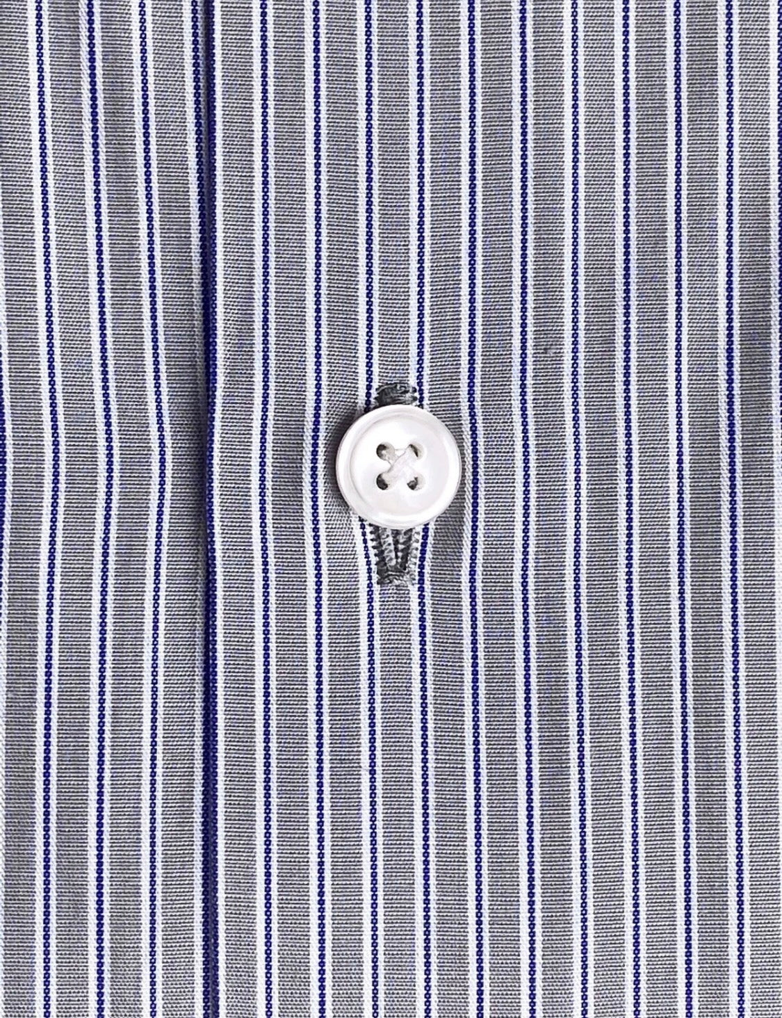 $285 NEW 17 36/37 HUGO BOSS DRESS SHIRT BLACK LABEL TAUPE-GRAY WHITE & BLUE