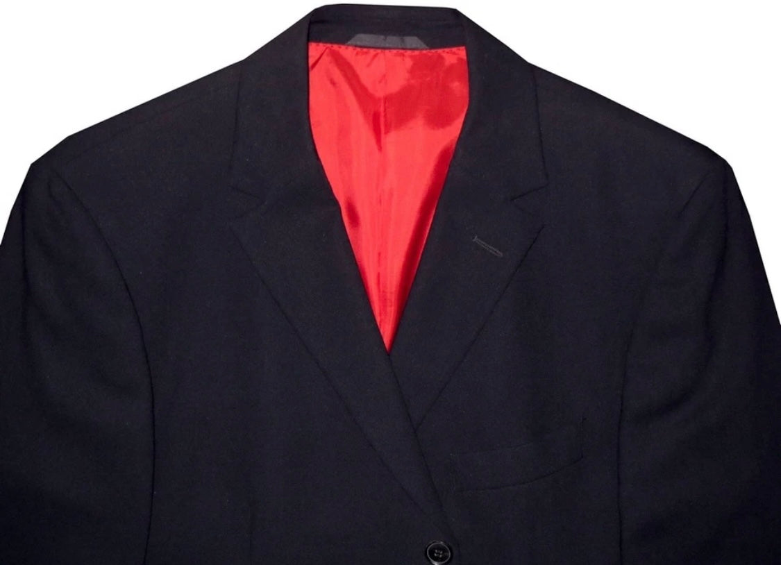$1495 NEW EU 54 44R 44 R HUGO BOSS SPORTCOAT JACKET 3 BUTTON SINGLE BREASTED RED LINING