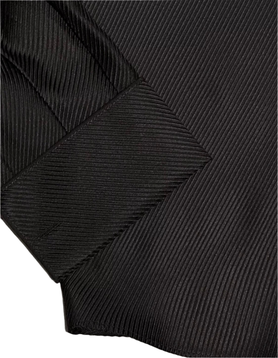 $2500 NEW 44 17.5 STEFANO RICCI 100% SILK DRESS SHIRT BLACK TWILL FRENCH CUFF