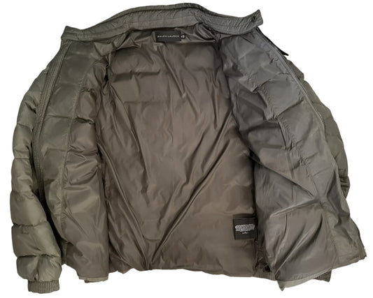 $2895 NEW XL RALPH LAUREN BLACK LABEL SLIM FIT DOWN BUBBLE MILITARY COAT RARE