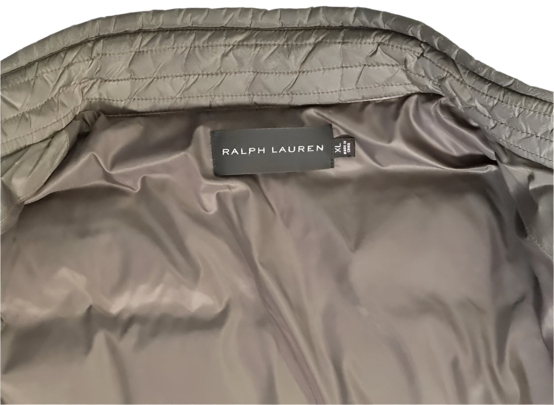 $2895 NEW XL RALPH LAUREN BLACK LABEL SLIM FIT DOWN BUBBLE MILITARY COAT RARE