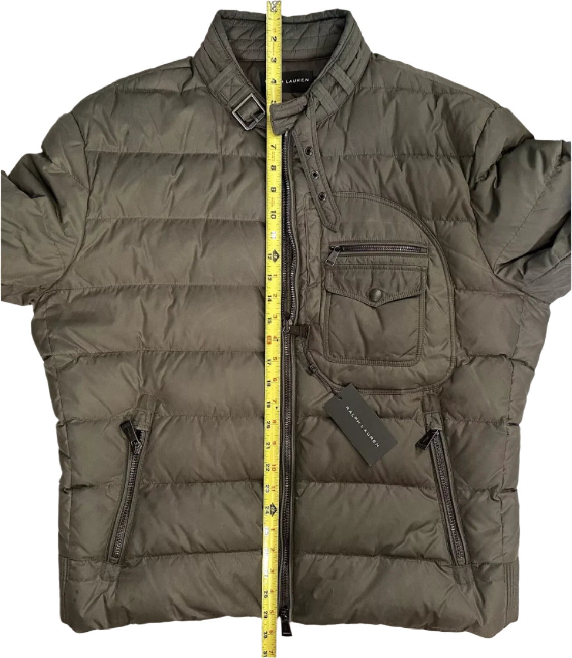 $2895 NEW XL RALPH LAUREN BLACK LABEL SLIM FIT DOWN BUBBLE MILITARY COAT RARE
