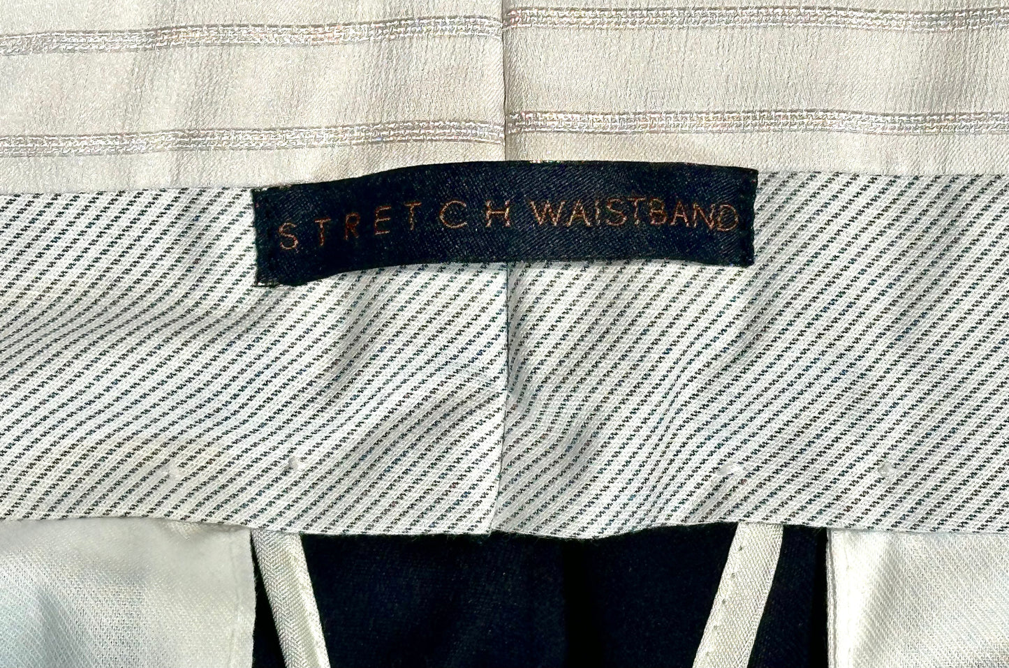 $425 NEW 36 ZANELLA HANDMADE DRESS PANTS ITALY WOOL CASHMERE DARK GRAY FLANNEL