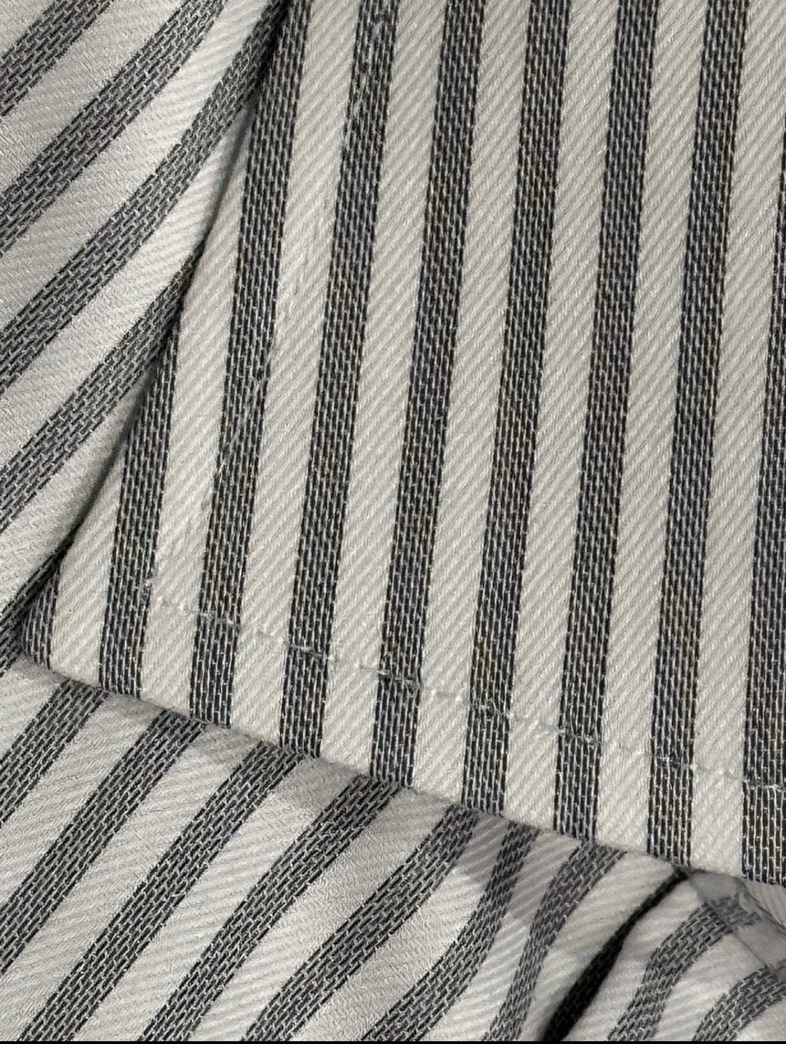 $395 NEW ETON DRESS SHIRT XL 17.5 EU 44 SLIM FIT WHITE SILVER GRAY BENGAL STRIPE