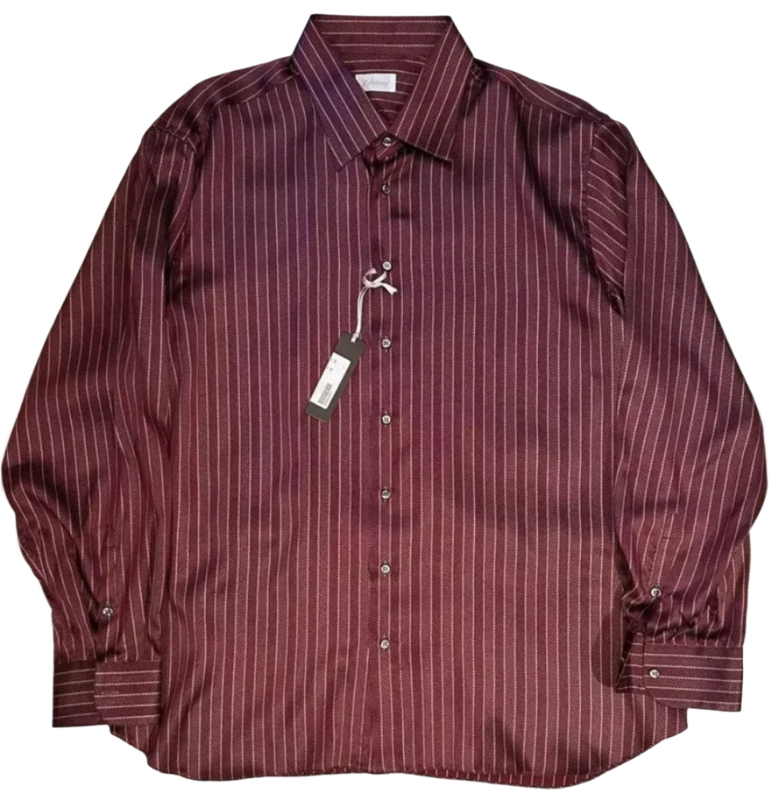 $2350 NEW BRIONI SILK SHIRT XXL V 44/45 17.5 17.75
