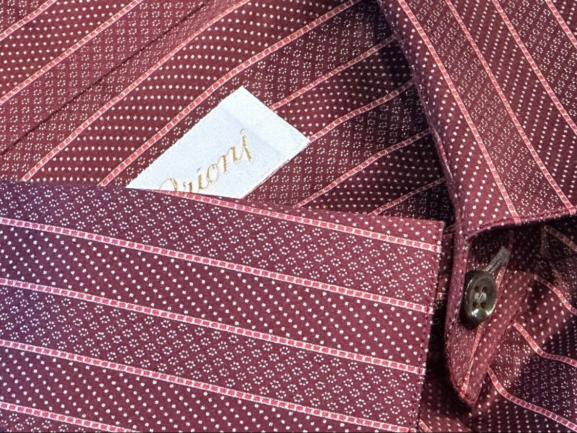 $2350 NEW BRIONI SILK SHIRT XXL V 44/45 17.5 17.75