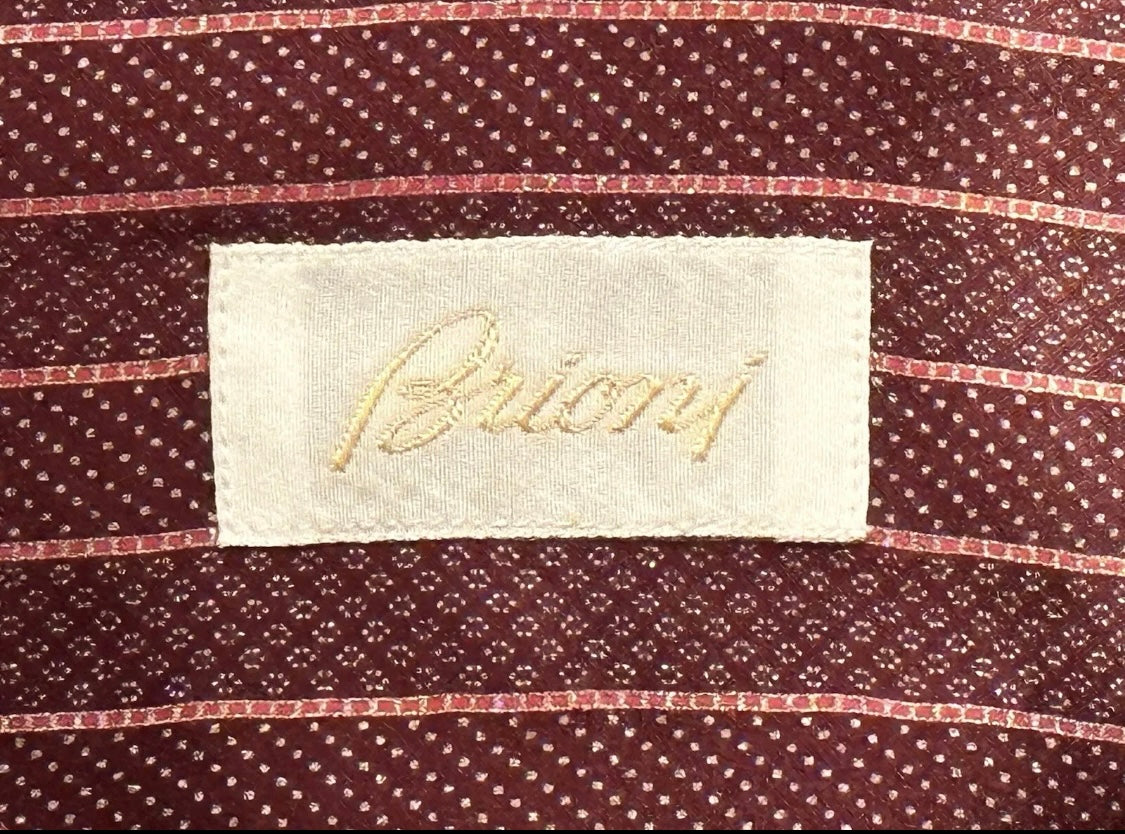 $2350 NEW BRIONI SILK SHIRT XXL V 44/45 17.5 17.75