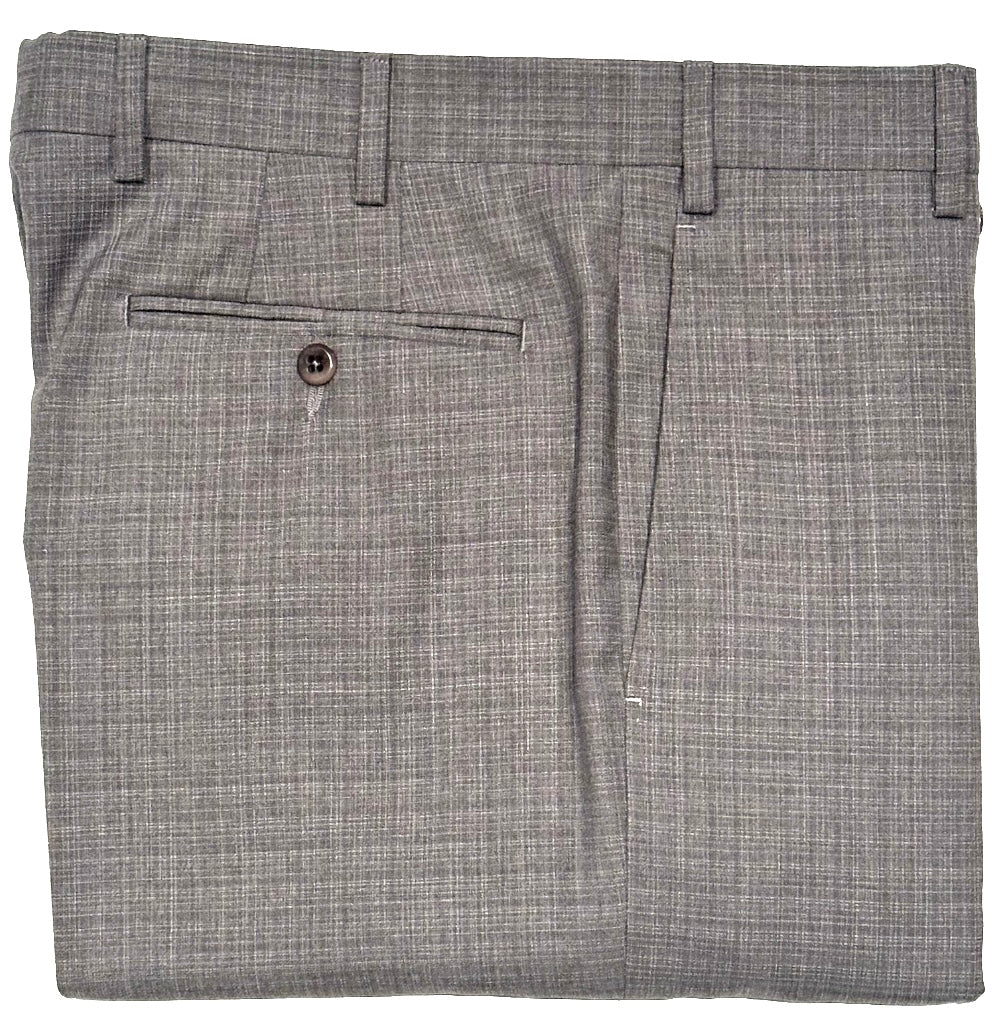$365 NEW ZANELLA DEVON DRESS PANTS - GRAY MELANGE