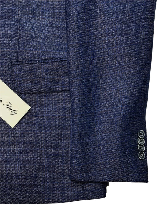 $1795 NEW 38 R SPORT COAT JACKET VERO UOMO BLUE REDA NATURAL COMFORT ITALY 38R